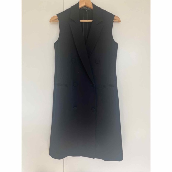 Rag & Bone Satin "Adler" Double-Breasted Mini Dress - Picture 2 of 4